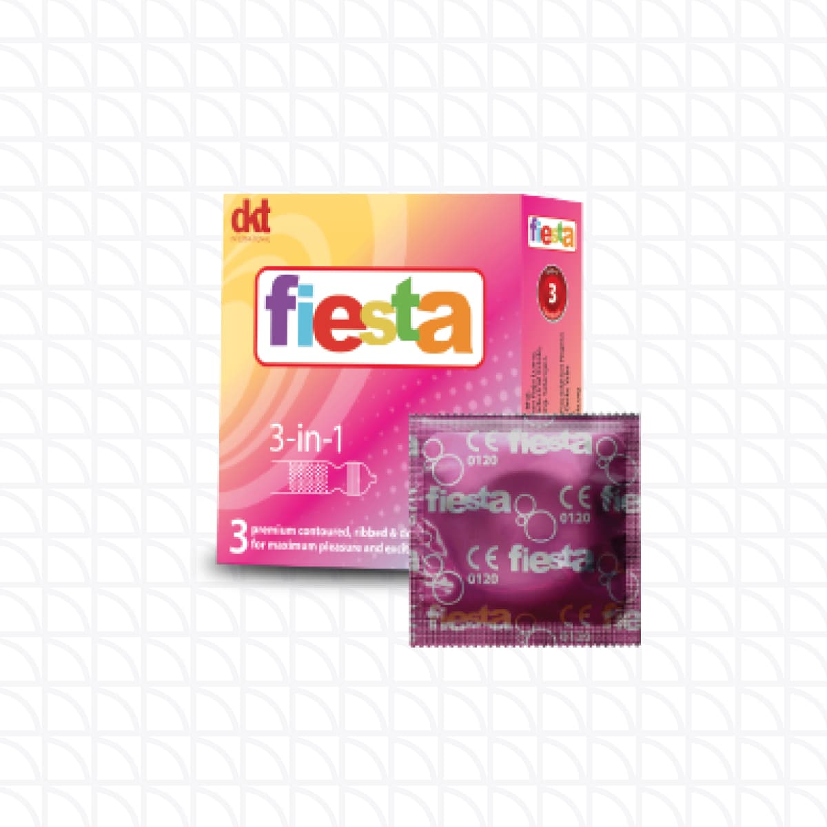 Fiesta 3in1 Original Black Condom